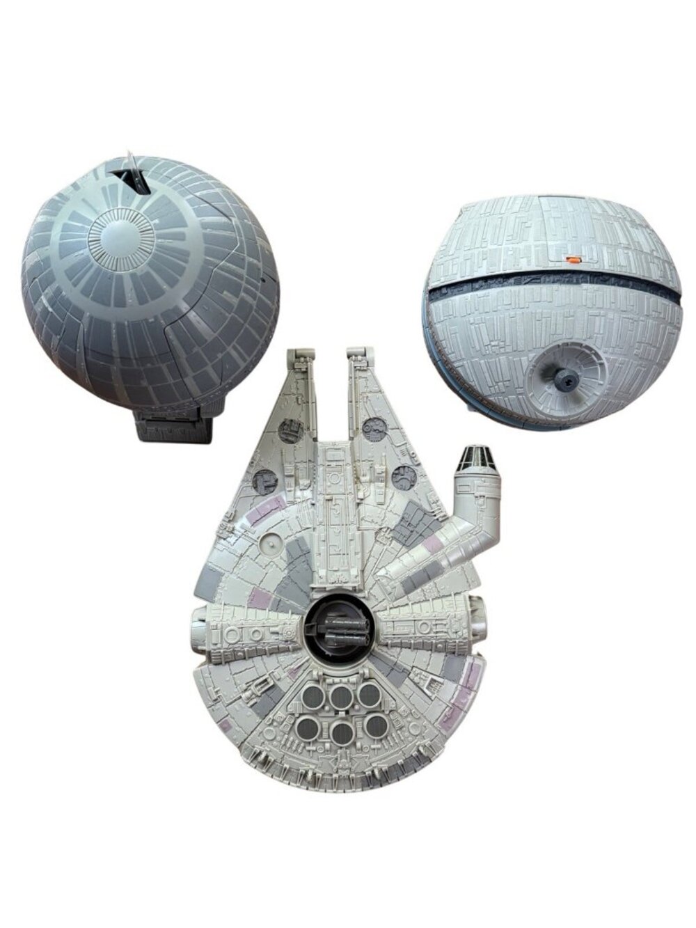 Vintage Star Wars Micro Machines Death Star Millennium Falcon Double Takes Plate